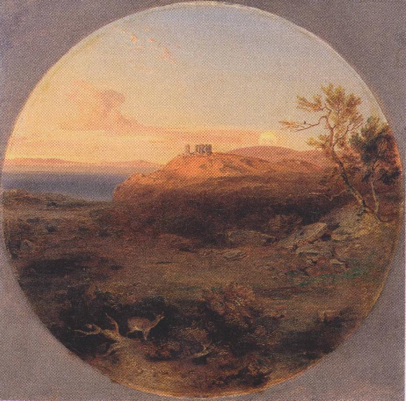 Carl Rottmann Landscape on the island of Aegina oil painting image